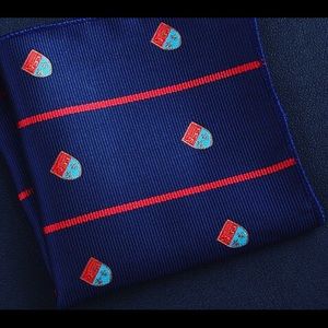 Blue pocket square